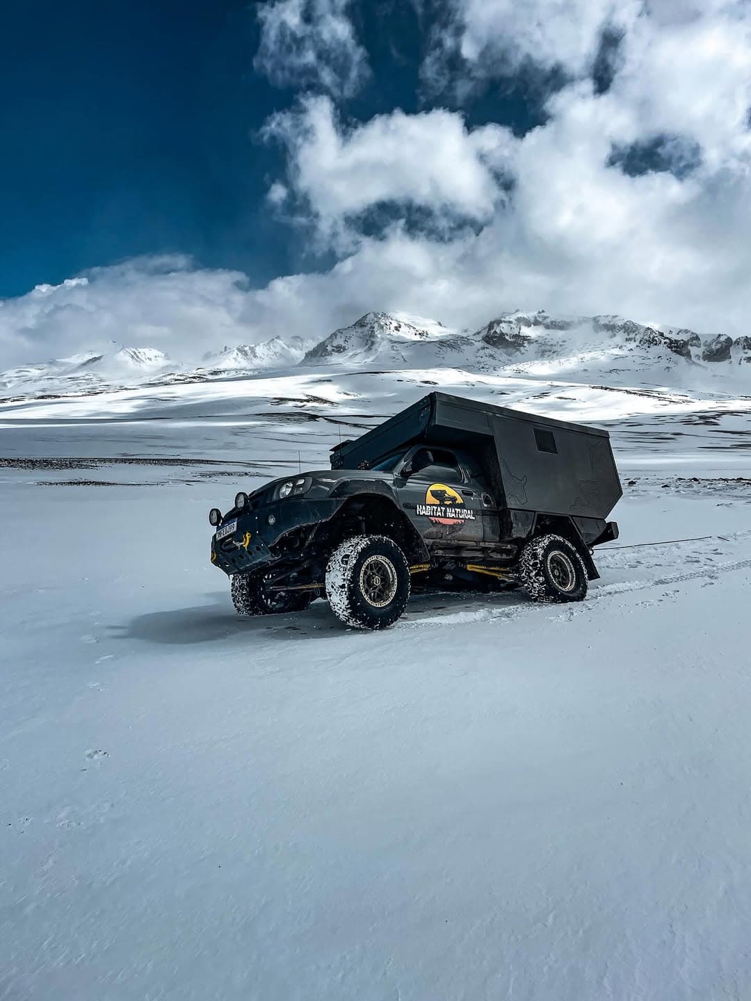 Veículo de expedição na neve